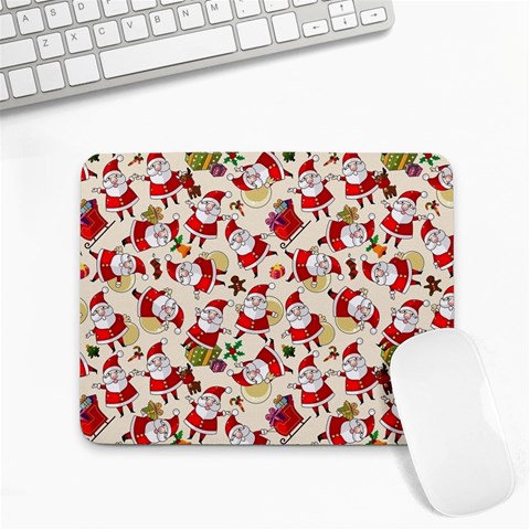 Santa Claus Patterns, Christmas Decorations Small Mousepad from ArtsNow.com Front