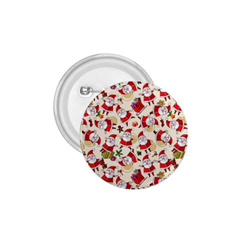 Santa Claus Patterns, Christmas Decorations 1.75  Buttons from ArtsNow.com Front