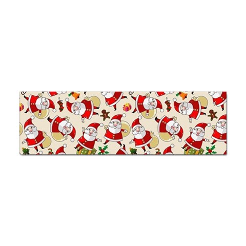 Santa Claus Patterns, Christmas Decorations Sticker (Bumper) from ArtsNow.com Front