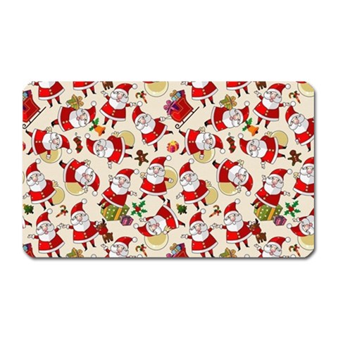 Santa Claus Patterns, Christmas Decorations Magnet (Rectangular) from ArtsNow.com Front