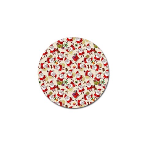 Santa Claus Patterns, Christmas Decorations Golf Ball Marker from ArtsNow.com Front