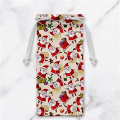 Santa Claus Patterns, Christmas Decorations Jewelry Bag from ArtsNow.com Front