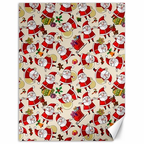 Santa Claus Patterns, Christmas Decorations Canvas 18  x 24  from ArtsNow.com 17.8 x23.08  Canvas - 1