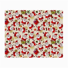 Santa Claus Patterns, Christmas Decorations Small Glasses Cloth (2 Sides) from ArtsNow.com Front