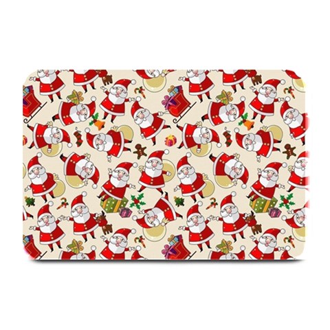 Santa Claus Patterns, Christmas Decorations Plate Mats from ArtsNow.com 18 x12  Plate Mat