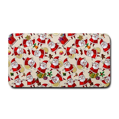 Santa Claus Patterns, Christmas Decorations Medium Bar Mat from ArtsNow.com 16 x8.5  Bar Mat