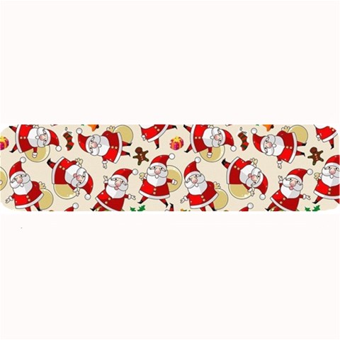 Santa Claus Patterns, Christmas Decorations Large Bar Mat from ArtsNow.com 32 x8.5  Bar Mat