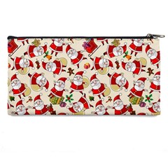 Santa Claus Patterns, Christmas Decorations Pencil Case from ArtsNow.com Back