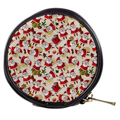 Santa Claus Patterns, Christmas Decorations Mini Makeup Bag from ArtsNow.com Front