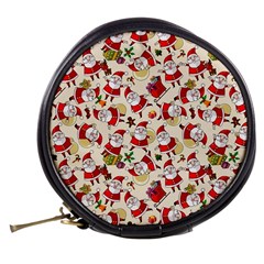 Santa Claus Patterns, Christmas Decorations Mini Makeup Bag from ArtsNow.com Back