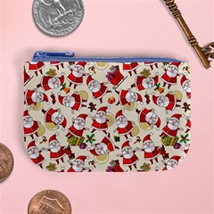 Santa Claus Patterns, Christmas Decorations Mini Coin Purse from ArtsNow.com Front