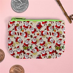 Santa Claus Patterns, Christmas Decorations Mini Coin Purse from ArtsNow.com Front