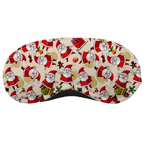 Santa Claus Patterns, Christmas Decorations Sleep Mask from ArtsNow.com Front