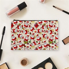 Santa Claus Patterns, Christmas Decorations Cosmetic Bag (Medium) from ArtsNow.com Front