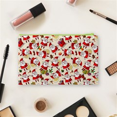 Santa Claus Patterns, Christmas Decorations Cosmetic Bag (Medium) from ArtsNow.com Back