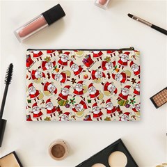 Santa Claus Patterns, Christmas Decorations Cosmetic Bag (Medium) from ArtsNow.com Back