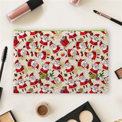 Santa Claus Patterns, Christmas Decorations Cosmetic Bag (Large) from ArtsNow.com Back