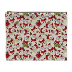 Santa Claus Patterns, Christmas Decorations Cosmetic Bag (XL)