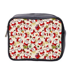 Santa Claus Patterns, Christmas Decorations Mini Toiletries Bag (Two Sides) from ArtsNow.com Front