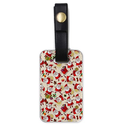 Santa Claus Patterns, Christmas Decorations Luggage Tag (one side) from ArtsNow.com Front