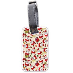 Santa Claus Patterns, Christmas Decorations Luggage Tag (two sides) from ArtsNow.com Back