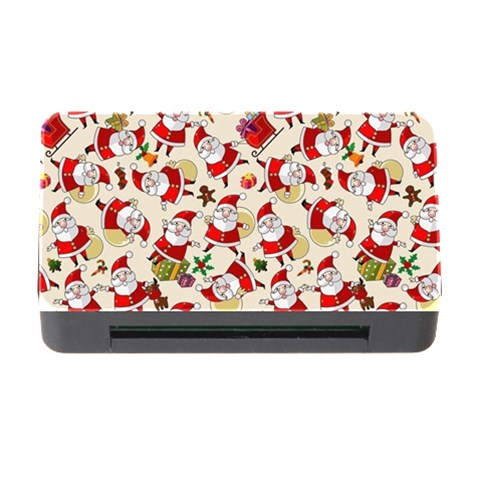 Santa Claus Patterns, Christmas Decorations Memory Card Reader with CF from ArtsNow.com Front