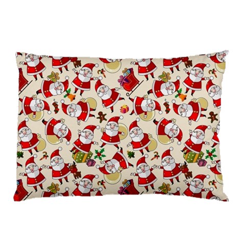 Santa Claus Patterns, Christmas Decorations Pillow Case (Two Sides) from ArtsNow.com Front