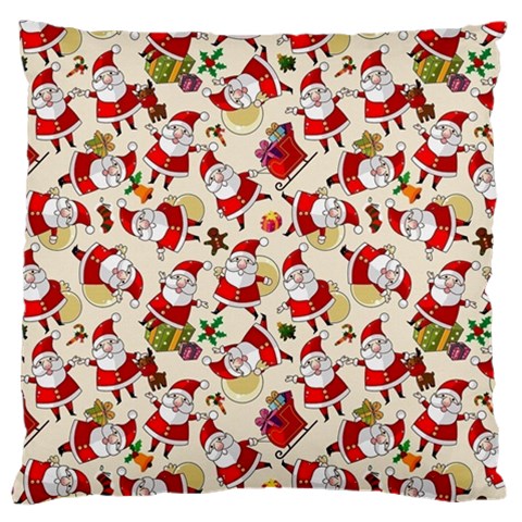 Santa Claus Patterns, Christmas Decorations Large Cushion Case (One Side) from ArtsNow.com Front