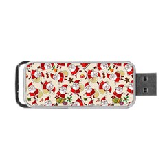 Santa Claus Patterns, Christmas Decorations Portable USB Flash (Two Sides) from ArtsNow.com Back