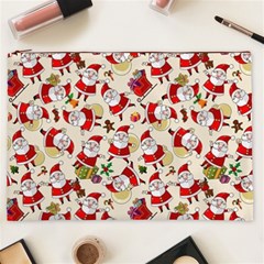 Santa Claus Patterns, Christmas Decorations Cosmetic Bag (XXL) from ArtsNow.com Front