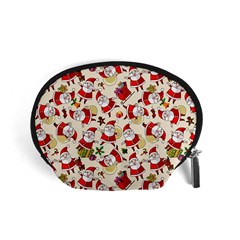 Santa Claus Patterns, Christmas Decorations Accessory Pouch (Small) from ArtsNow.com Front