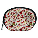 Santa Claus Patterns, Christmas Decorations Accessory Pouch (Medium)