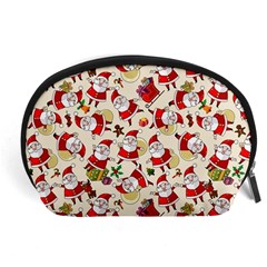 Santa Claus Patterns, Christmas Decorations Accessory Pouch (Large) from ArtsNow.com Front