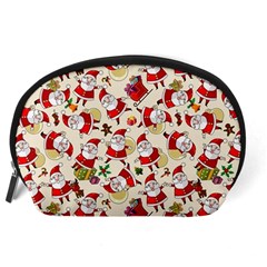 Santa Claus Patterns, Christmas Decorations Accessory Pouch (Large) from ArtsNow.com Back