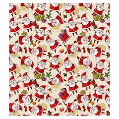 Santa Claus Patterns, Christmas Decorations Drawstring Pouch (Medium) from ArtsNow.com Front