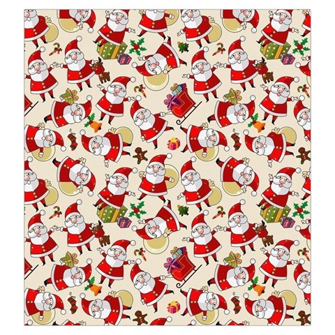 Santa Claus Patterns, Christmas Decorations Drawstring Pouch (Large) from ArtsNow.com Front