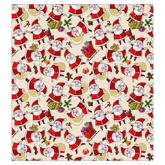 Santa Claus Patterns, Christmas Decorations Drawstring Pouch (Large) from ArtsNow.com Front