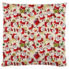 Santa Claus Patterns, Christmas Decorations Standard Premium Plush Fleece Cushion Case (Two Sides) from ArtsNow.com Front