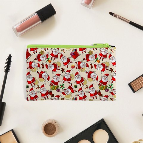 Santa Claus Patterns, Christmas Decorations Cosmetic Bag (XS) from ArtsNow.com Back