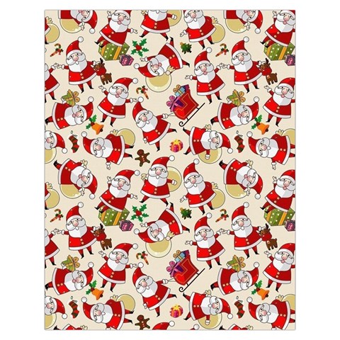 Santa Claus Patterns, Christmas Decorations Toiletries Pouch from ArtsNow.com Back