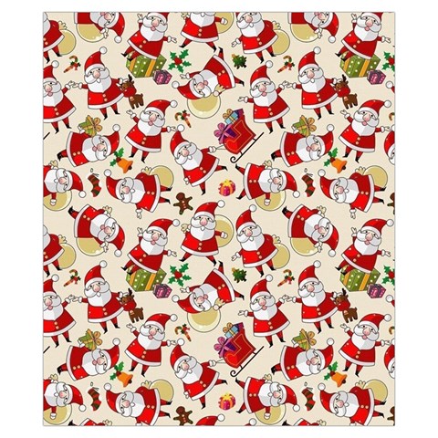 Santa Claus Patterns, Christmas Decorations Drawstring Pouch (XS) from ArtsNow.com Front