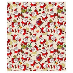 Santa Claus Patterns, Christmas Decorations Drawstring Pouch (XS) from ArtsNow.com Front