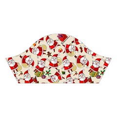 Santa Claus Patterns, Christmas Decorations Cotton Crop Top from ArtsNow.com Left Sleeve