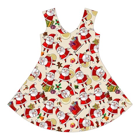 Santa Claus Patterns, Christmas Decorations Short Sleeve V Front