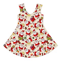 Santa Claus Patterns, Christmas Decorations Short Sleeve V Front