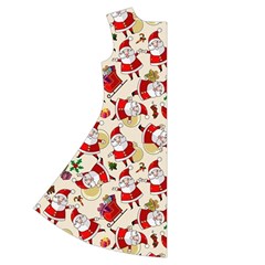 Santa Claus Patterns, Christmas Decorations Short Sleeve V Back Left