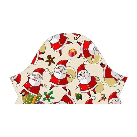 Santa Claus Patterns, Christmas Decorations Short Sleeve V Left Sleeve