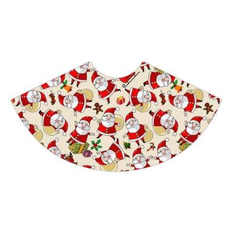 Santa Claus Patterns, Christmas Decorations Midi Sleeveless Dress from ArtsNow.com Skirt Front