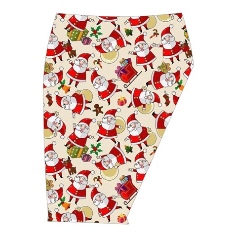 Santa Claus Patterns, Christmas Decorations Midi Wrap Pencil Skirt from ArtsNow.com  Front Right 