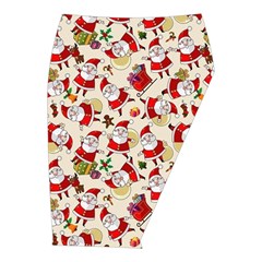 Santa Claus Patterns, Christmas Decorations Midi Wrap Pencil Skirt from ArtsNow.com  Front Right 